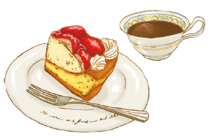 コーヒーとケーキ